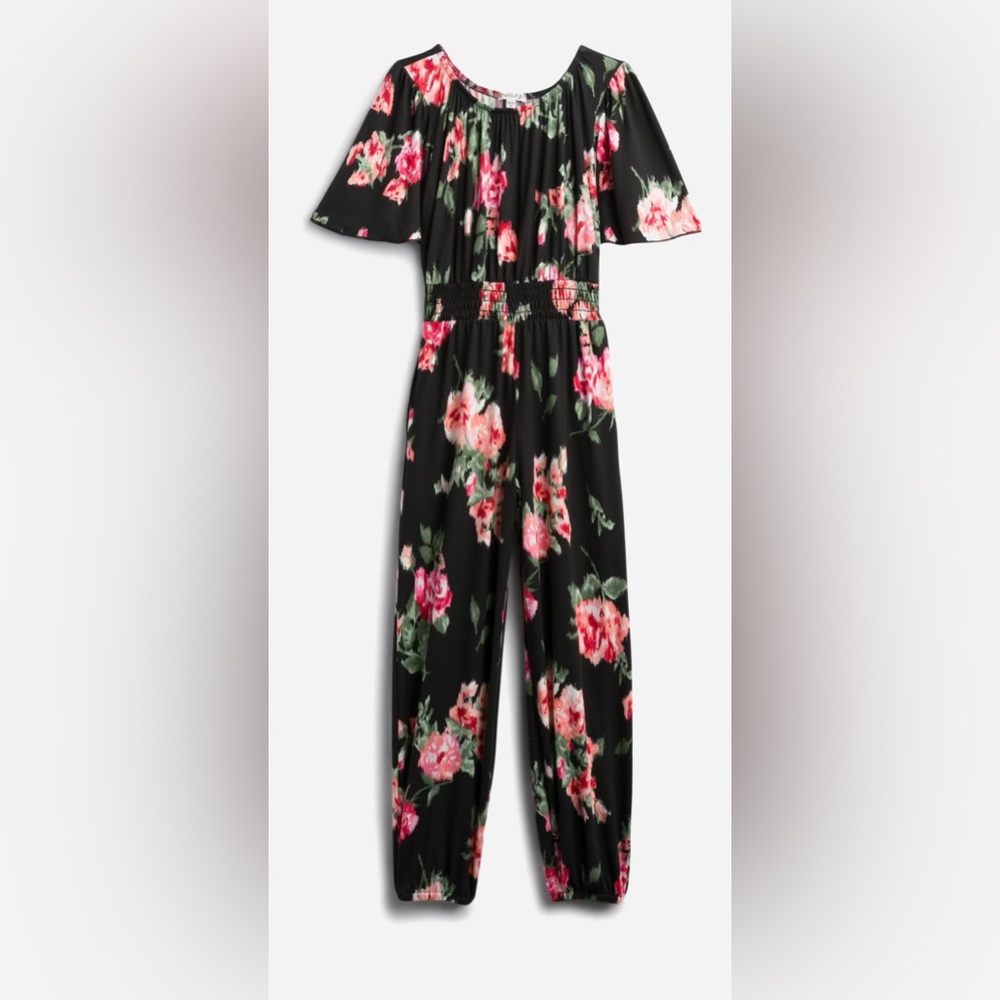 CHENAULT GIRL - Esmerelda Short Sleeve Jogger Jumpsuit